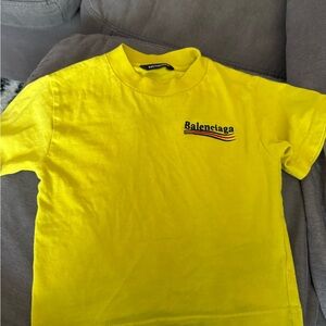 Balenciaga Kids Yellow T-Shirt